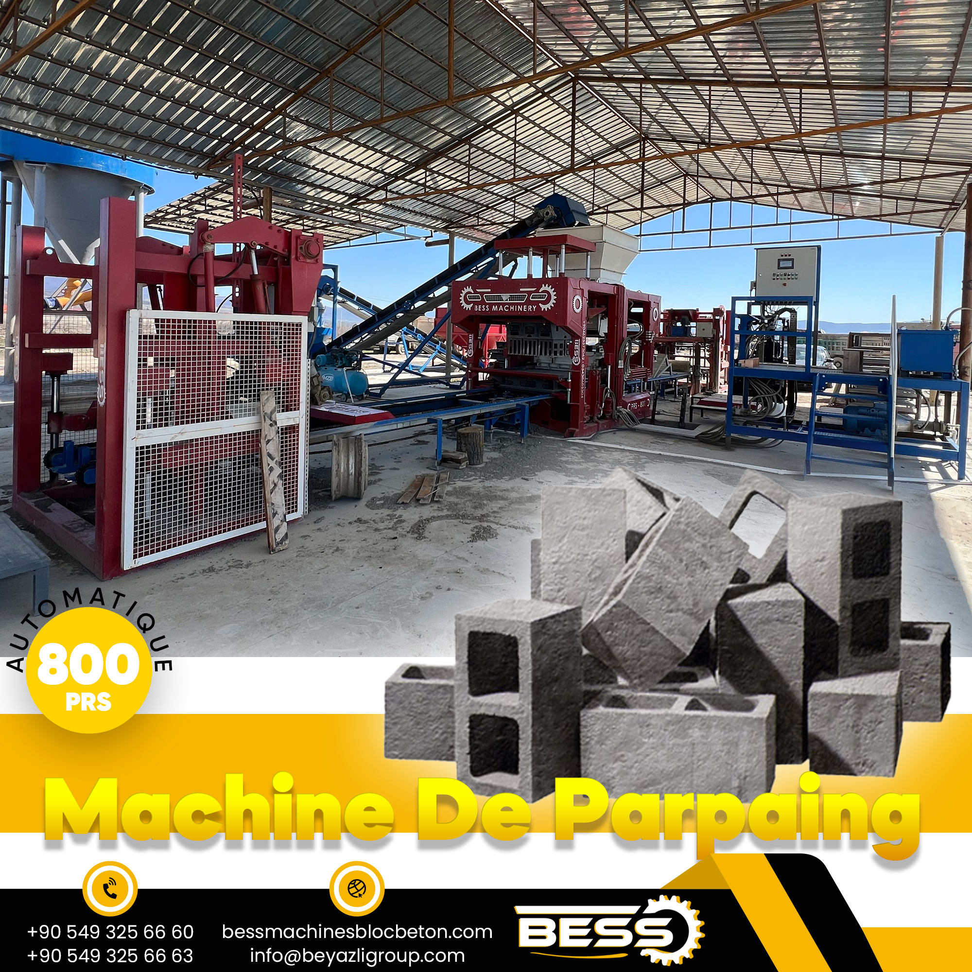Machine a parpaing PRS 800